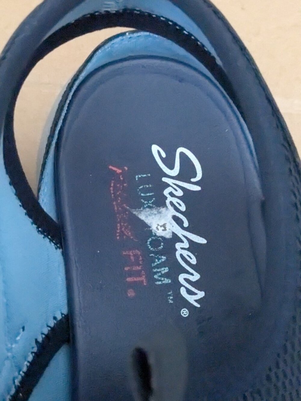 Skechers Black and Blue Women's Athletic Sandal Sneakers - Picture 8 of 11